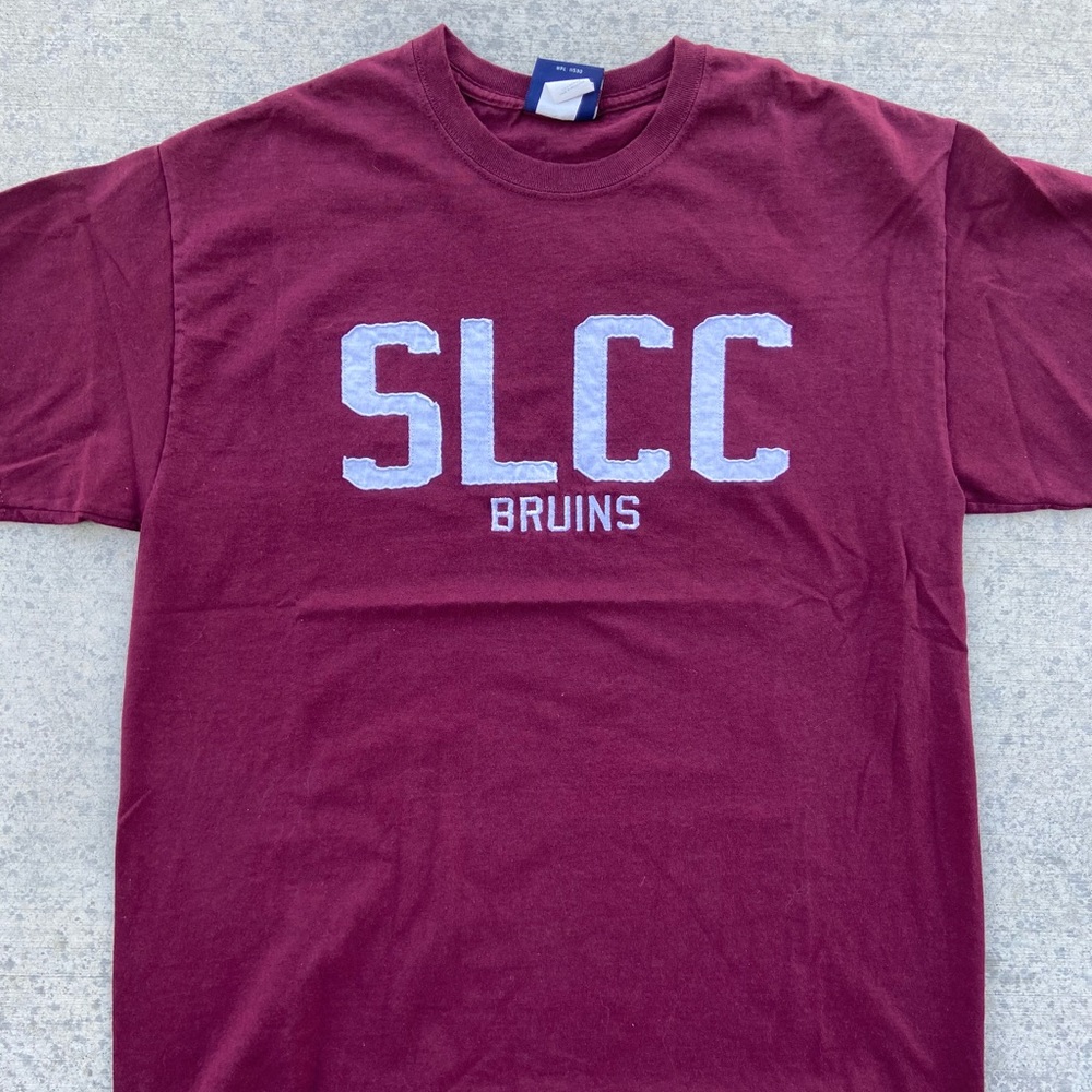VINTAGE 90s COLLEGE SPELLOUT TEE LARGE
